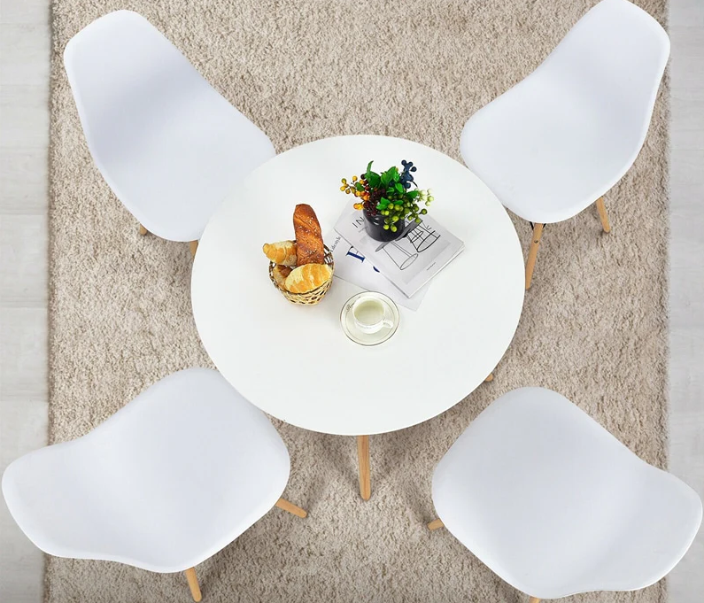 White Round Dining Set - Image 8  White Round Dining Set