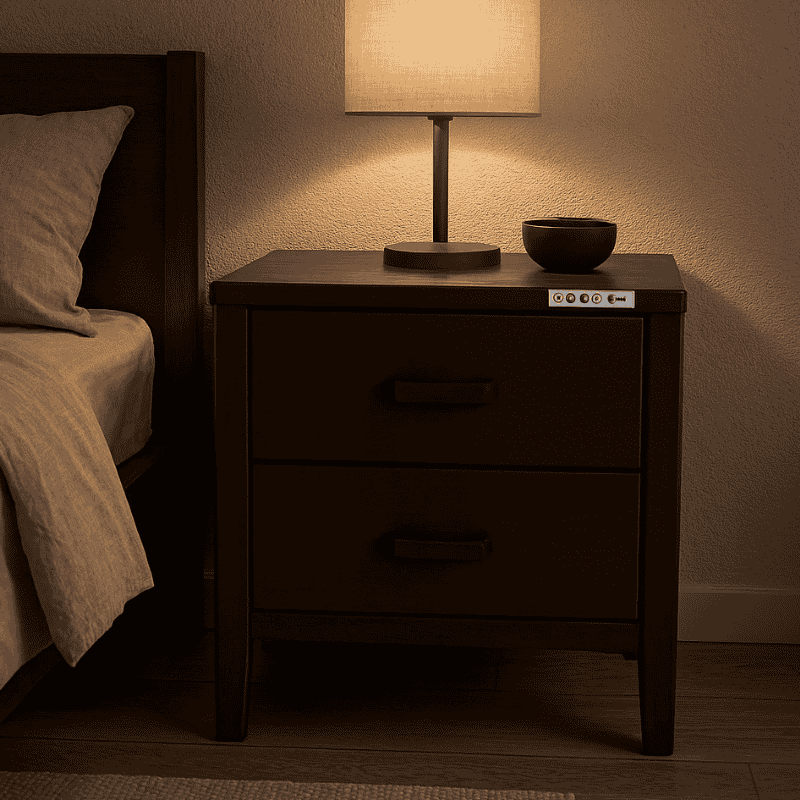 Hardwood Bedside Drawer